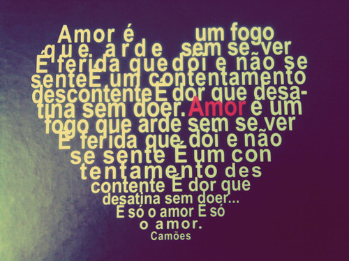 Poema de camões amor é fogo que arde sem se ver