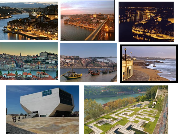 várias vistas do Porto
